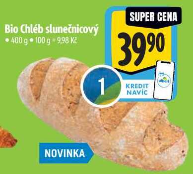 Bio Chléb slunečnicový, 400 g