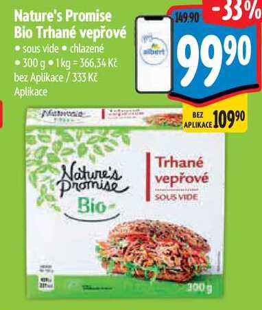 Nature's Promise Bio Trhané vepřové, 300 g