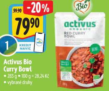 Activus Bio Curry Bowl, 283 g