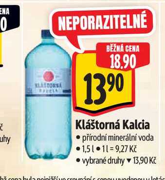 Kláštorná Kalcia 1,5 l