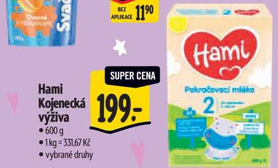   Ham Kojenecká výživa 600 g 