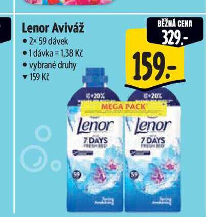Lenor Aviváž   2× 59 dávek  