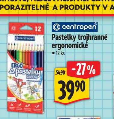  Pastelky trojhranné ergonomické  12 ks 