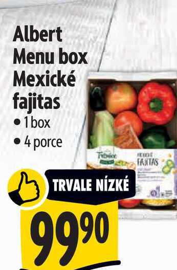 Albert Menu box Mexické fajitas  1 box 4 porce  