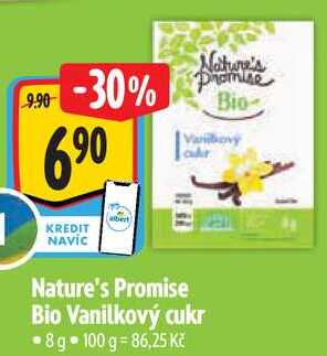 Nature's Promise Bio Vanilkový cukr, 8 g