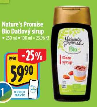 Nature's Promise Bio Datlový sirup, 250 ml 