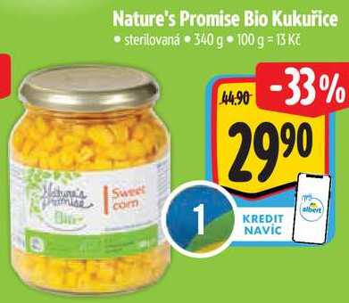 Nature's Promise Bio Kukuřice, 340 g