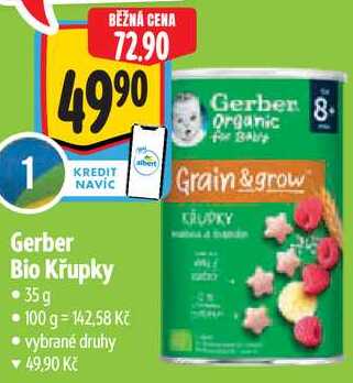 Gerber Bio Křupky, 35 g