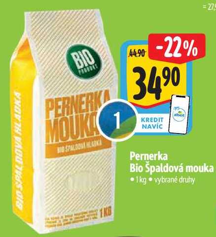 Pernerka Bio Špaldová mouka, 1 kg