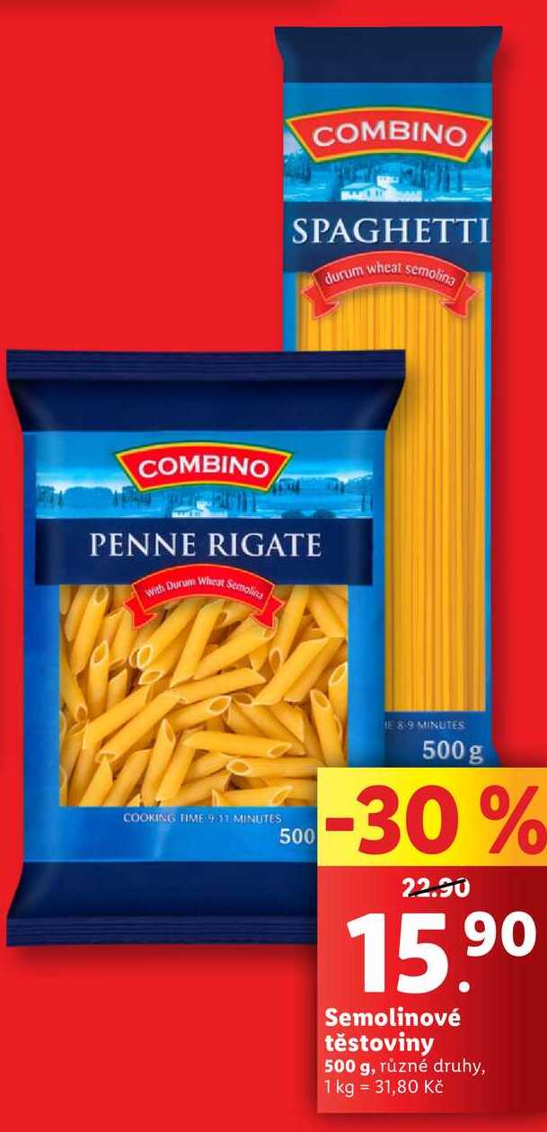 Semolinové těstoviny, 500 g