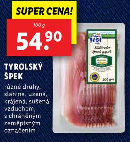 TYROLSKÝ ŠPEK, 100 g