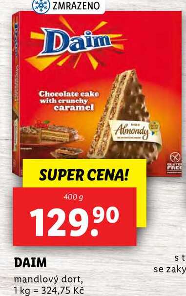 DAIM mandlový dort, 400 g