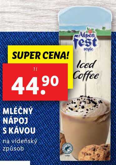 MLÉČNÝ NÁPOJ S KÁVOU, 1 l