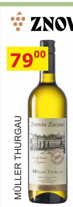 ZNOVÍN MÜLLER THURGAU 0,75l