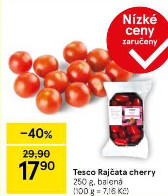 Tesco Rajčata cherry, 250 g 