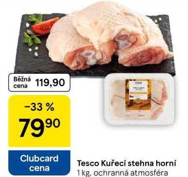 Tesco Kuřecí stehna horní, 1 kg 