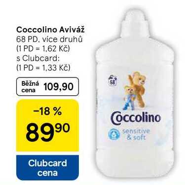 Coccolino Aviváž, 68 PD, více druhů 