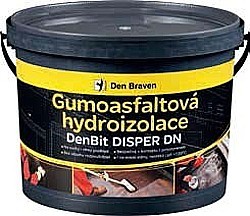 DEN BRAVEN GUMOASFALTOVÁ HYDROIZOLACE DENBIT DISPER DN ČERNÁ