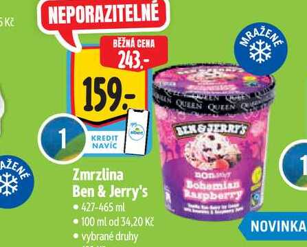  mrzlina Ben & Jerry's  427-465 ml • 