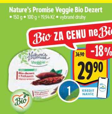 Nature's Promise Veggie Bio Dezert  150 g  