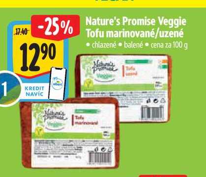  Nature's Promise Veggie  Tofu marinované/uzené  100 g
