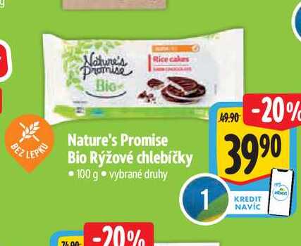  Nature's Promise  Bio Ryžové chlebíčky  100 g