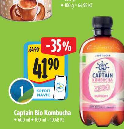  Captain Bio Kombucha  400 ml