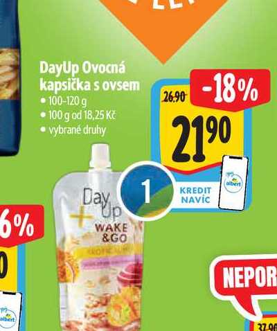  DayUp Ovocná kapsička s ovsem   100-120 g  