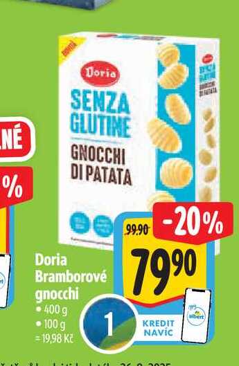  Doria Bramborové gnocchi 400g  