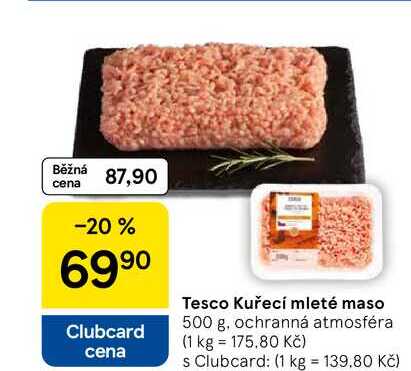 Tesco Kuřecí mleté maso, 500 g