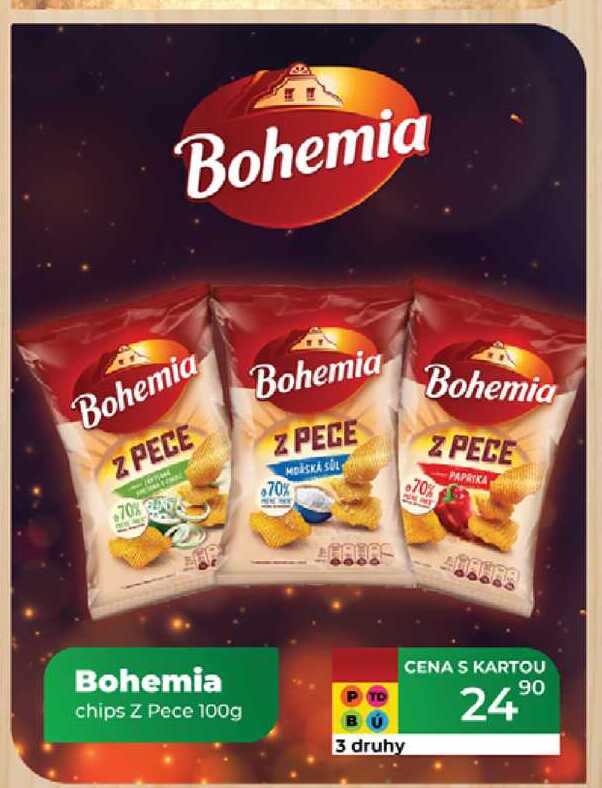 Bohemia chips Z Pece 100g 