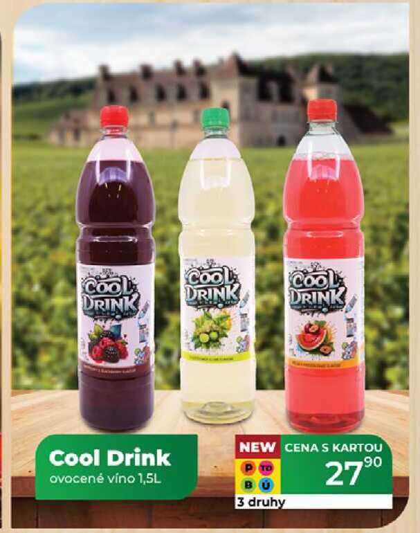 Cool Drink ovocné víno 1,5L 