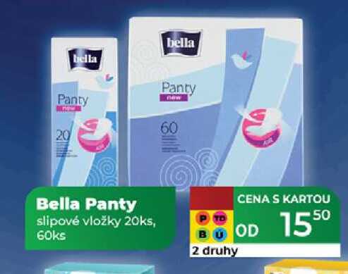 Bella Panty slipové vložky 20ks, 60ks  