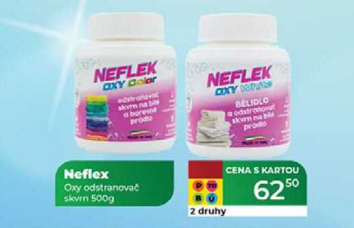 Neflex Oxy odstranovač skvrn 500g  