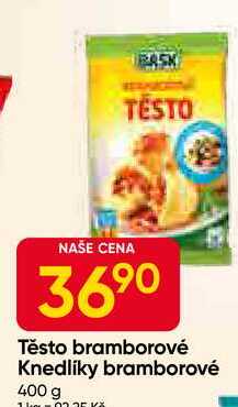 BASK Těsto bramborové Knedlíky bramborové 400 g