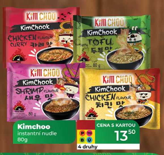 Kimchoo instantní nudle 80g 