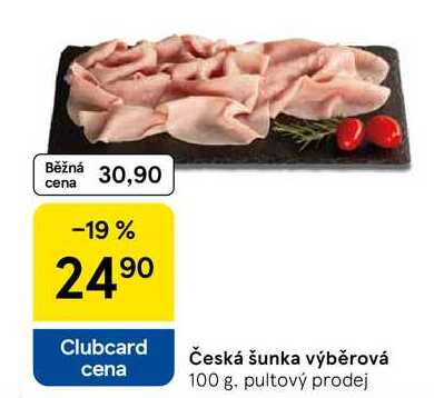 Česká šunka výběrová, 100 g