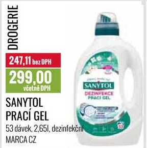 SANYTOL PRACÍ GEL 53 dávek, 2,65 l