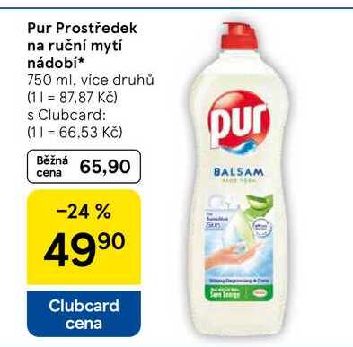 Pur Prostředek na ruční mytí nádobí, 750 ml, více druhů  