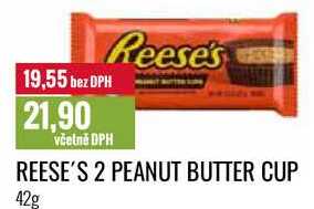 REESE'S 2 PEANUT BUTTER CUP 42g 