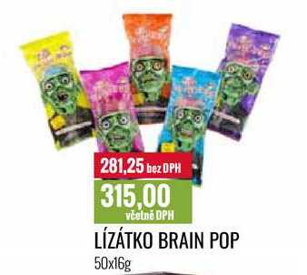 LÍZÁTKO BRAIN POP 50x16g 