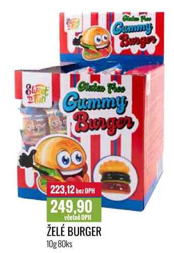 ŽELÉ BURGER 10g 80ks 