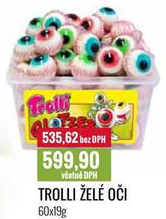 TROLLI ŽELÉ OČI 60x19g
