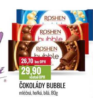ČOKOLÁDY BUBBLE 80g 
