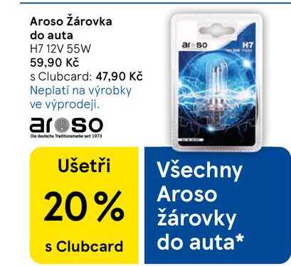 Aroso Žárovka do auta H7 12V 55W  