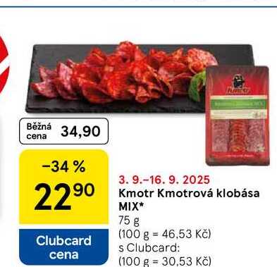 Kmotr Kmotrová klobása MIX, 75 g 