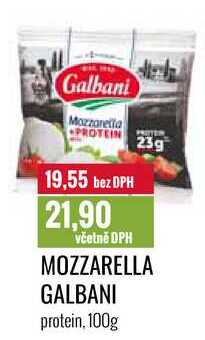 MOZZARELLA GALBANI protein, 100g 