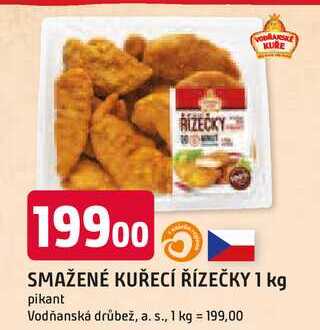 SMAŽENÉ KUŘECÍ ŘÍZEČKY 1 kg