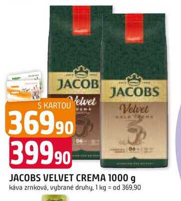 JACOBS VELVET CREMA 1000 g 