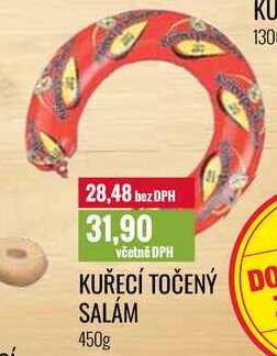 KUŘECÍ TOČENÝ DO SALÁM 450g 